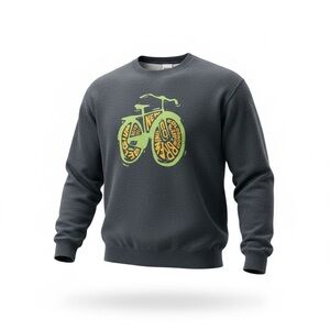 Unisex‎ New Belgium Brewery Grey Crewneck Bicycle Sweatshirt - Size Small